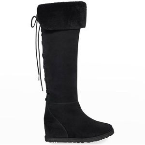 Ugg Classic Over the Knee Suede Black Femme Boot-like new